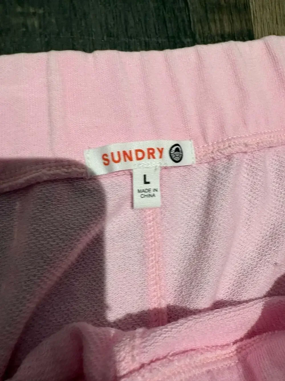 Sundry Women's Boxy Crop T-Shirt and Wide Leg Lounge Pant Set in Pink